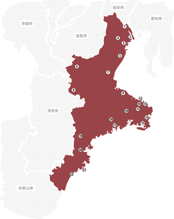 三重の地図